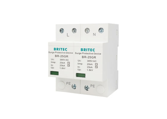 Perangkat Surge Suppressor Power Surge Protection 385v SPD 25KA IEC - 61643