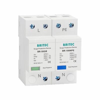 OEM Surge Protective Device Iimp 50kA Kelas B Pelindung Petir