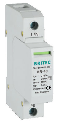 BR-40 3P+1 Perangkat Pelindung Lonjakan Arus Perlindungan Penangkal Petir Pelindung lonjakan arus 18mm