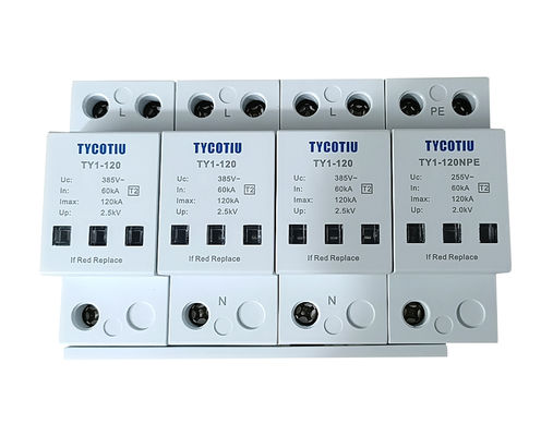 TY1-120 3+1 Perangkat Perlindungan Surge Spd Surge Protector Surge Arrester Supplier Surge Lightning Protection