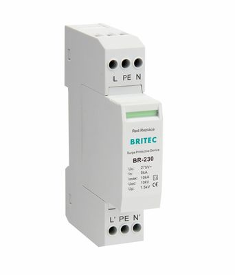 Perangkat Perlindungan Tambahan Tipe 3 SPD dengan tegangan 30-275V, ≤25ns Response Time dan perlindungan petir 8/20 Waveform
