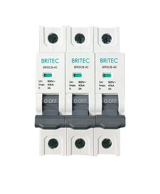 BRSCB-40 3P OEM ODM SPD Surge Protection Device Back Protector Spd Backup Protector