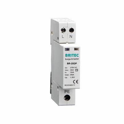 BR-20DP 2P 10kV Surge Protection Device Type 3 untuk Low Voltage Systems type 3 surge arrester