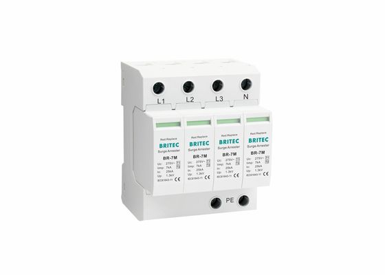 T1 + T2 Perangkat Perlindungan Tambahan Lampu Petir Arrester 275V Versi Plug-in