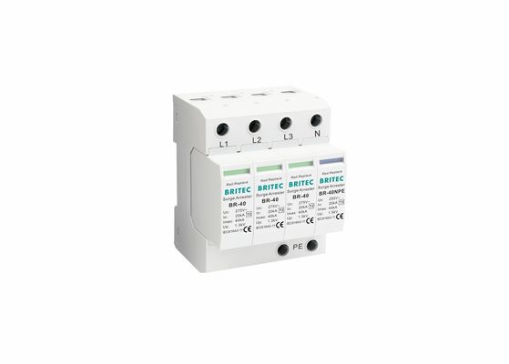 40ka SPD 3 Phase MOV Lightning Protector Surge Protection Devices Untuk Rumah
