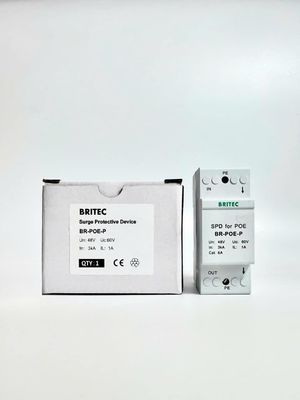 BR-POE-P Signal Surge Arrester Surge Arrester jaringan data rj45 perlindungan surge
