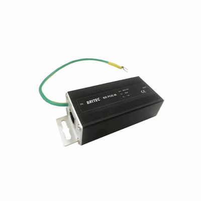 BR-POE-M 48V Pelindung Lonjakan RJ45 Pelindung lonjakan ethernet POE Power Over Ethernet pelindung lonjakan data POE Gigabit 1000mbps Rj45 Ethernet Outdoor Surge Protector Jaringan Industri Logam