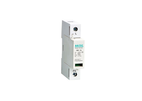 Modul Pluggable Single Phase Tipe 2 Perangkat Perlindungan Surge Arrester Surge Tiang Tunggal