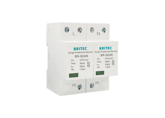 2P Perangkat Perlindungan Surge Single Phase Type 1 Surge Arrestor