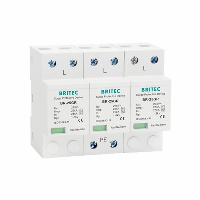 25kA Type 1 Surge Protector 3P 10 / 350 Waveform 25kA Layanan OEM