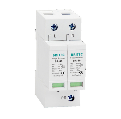 BR-80 275 2P SPD Surge Protector Arrester Penangkal Petir Kelas II AC