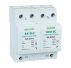Mounting SPD Surge Lightning Protection Device BR-25GR 4P DIN Rail 35 Mm