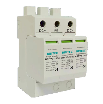 BRPV3-1500-12.5 Photovoltaic Spd Solarsurge protection t1 t2 dc Perangkat PV Arrester DC 1500V