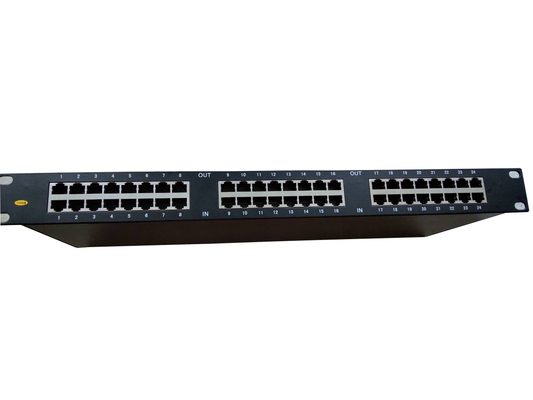 24 Pelabuhan Rj45 Ethernet rackmount Jaringan Penangkap Petir Rack rj45 spd perangkat perlindungan gelombang Ethernet Cina