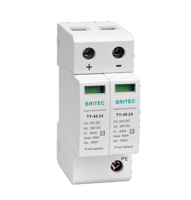 TY-40 220 DC SPD Perangkat Pelindung Surge Tipe 2 Solar Surge Arrester DC 220V