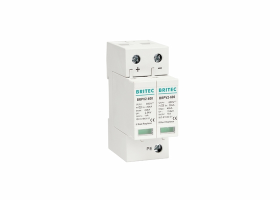 CE TUV Perangkat Perlindungan Surge Surge Surge 40KA 2Pole 2P DC 600V