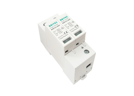 40kA PV SPD Tipe 2 600VDC Solar Panel Surge Protector Perangkat Perlindungan Surge