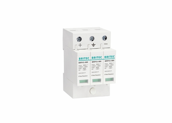 SPD DC 800V Pelindung Petir Surge Listrik Surya Pv Surge Protection