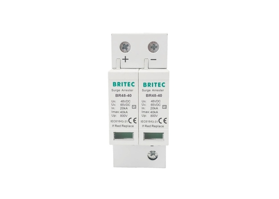2P 40KA Solar Surge Protection Device 48V DC Tipe 2 Lightning Surge Protector