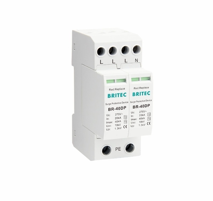 BR-275 40DP 4 275v Tegangan Rating Surge Perlindungan Perangkat Tipe 3 Spd