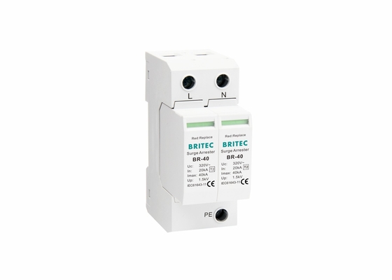 T2 AC 2 Pole Plug-in Surge Protection Perangkat Penekan Tegangan