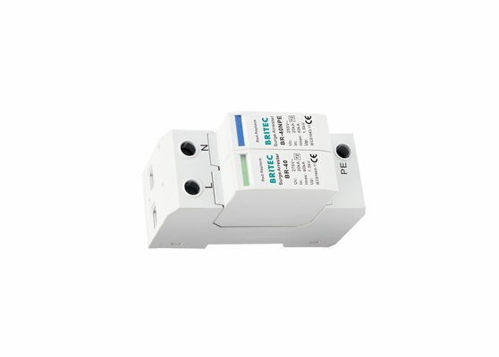 TVSS 150V/275V/320V/385V/440V 40KA Din Rail Power Protection Surge Arrester Single Phase