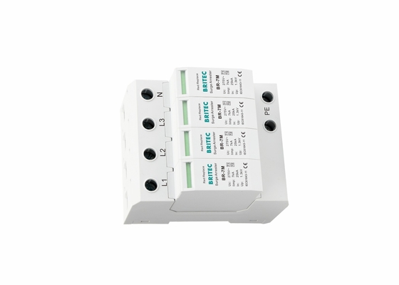 7ka T1+T2 Surge Protective Device Lightning Arrester 4P Surge Protective Device Perangkat Perlindungan Surge