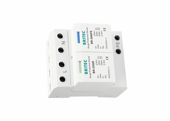 AC 25kA 1+1 BR-25GR Perangkat Perlindungan Tambahan