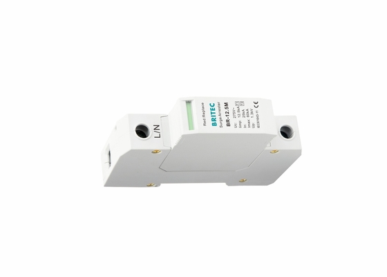 Kelas I + II Iimp 12.5ka Spd Petir Arrester 1p Surge Protection Tegangan rendah