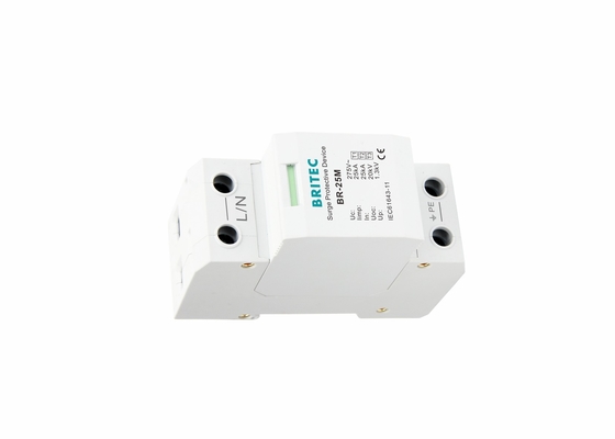 Ketik 1+2+3 Perangkat Perlindungan Surge 25kA AC Surge Protector 1-tiang dengan Teknologi MOV