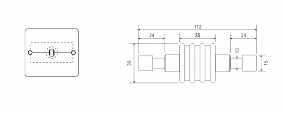 BR-ISG-100 Isolating Spark Gap lightning equipotential bonding connection of separated earthing systems (Pengisolaan Spark Gap Petir Sambungan ikatan equipotential dari sistem pemasangan tanah yang terpisah)