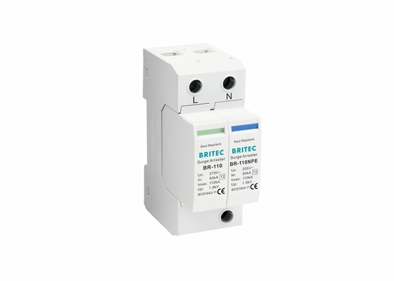 IP20 Tipe 2 Surge Protector Perangkat perlindungan surge SPD 110kA surge arrester