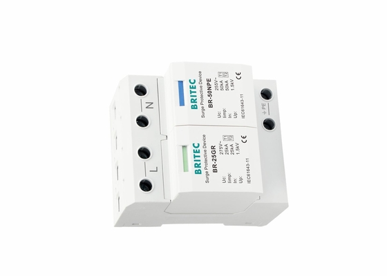 Perangkat Perlindungan Surge Tipe 1 Fase Tunggal 25kA BR-25GR 1P+N