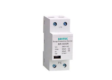 Fase Tunggal Kelas I T1 50kA Lampu Petir Proof Surge Suppressor Surge Protective Device