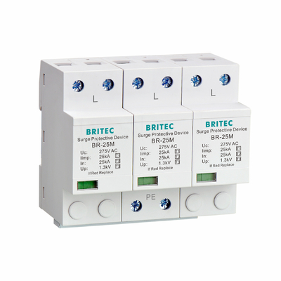 BR-25M 3P Kelas I spd Surge Protector Remote Signaling Function penangkal petir