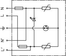 275V 10kv 6kv Spd Surge Protection Device Untuk Lampu Jalan Led
