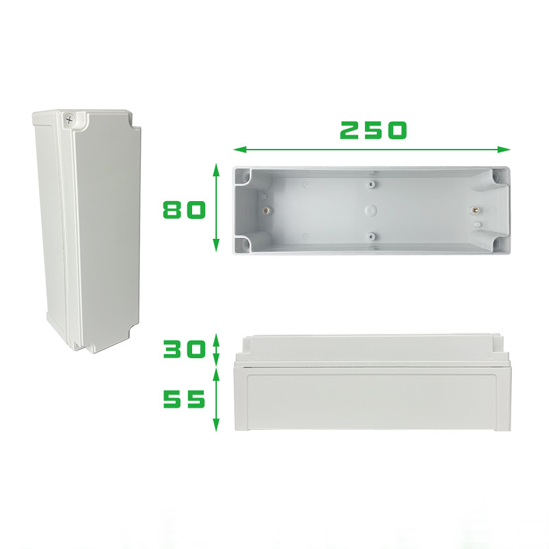 TY-8025085 Outdoor Electrical Connection Boxes ABS Plastic Project IP66 Junction Enclosure switch box (kotak saklar penghubung listrik luar ruangan)