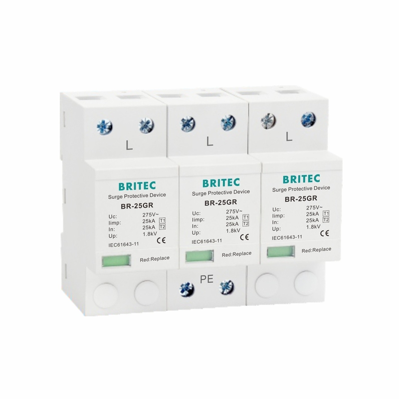 25kA Type 1 Surge Protector 3P 10 / 350 Waveform 25kA Layanan OEM