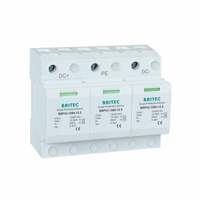 BRPV3-1500-12.5 Photovoltaic Spd Solarsurge protection t1 t2 dc Perangkat PV Arrester DC 1500V