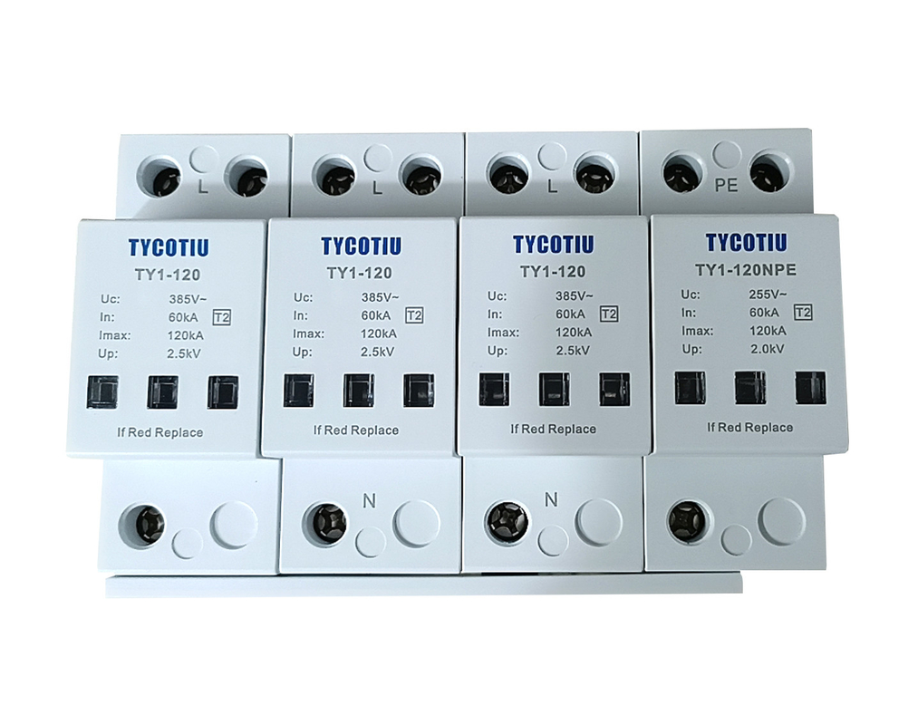 TY1-120 3+1 Perangkat Perlindungan Tambahan Spd Perlindungan Tambahan Supplier arrester Tambahan