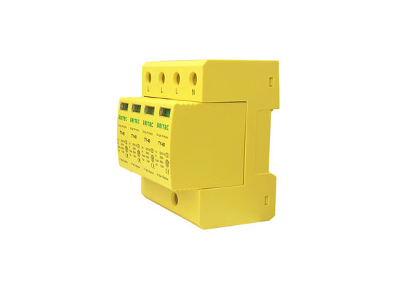 40ka Four Pole SPD Pluggable Ac Line Surge Protector Arester