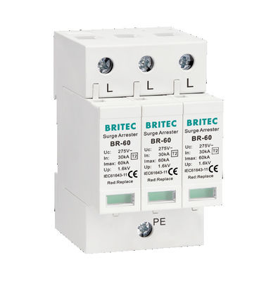 BR-60 3P Surge Protection Device Lightning Arrester Spd Type2