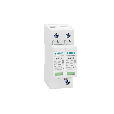 BR-7M 4P 7ka T1+T2 Surge Protective Device Lightning Arrester SPD Spd Surge Protection Devices electronics surge protection Perangkat perlindungan listrik