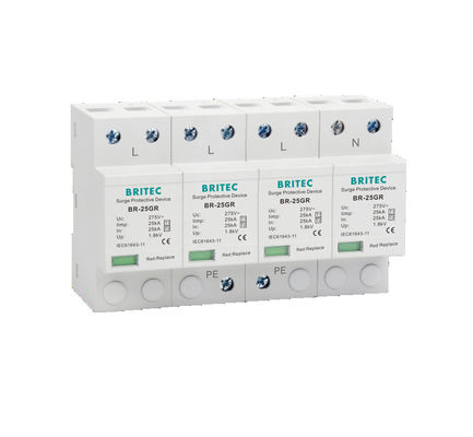 BR-50GR 275 3P Spd Ac Tipe 1 Alat Pelindung Lonjakan Penangkal Petir T1 T2 Tiga Fase