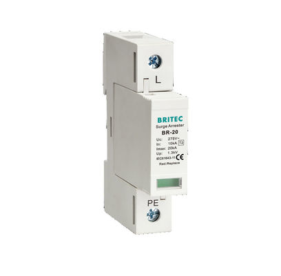 BR-20 3P+1 20kA Surge Protection Device Spd Grounding surge protection Lightning Arrester thunder protector three phase power surge protector SPD Manufacturer Spd Surge Protection Devices Perangkat Perlindungan Surge