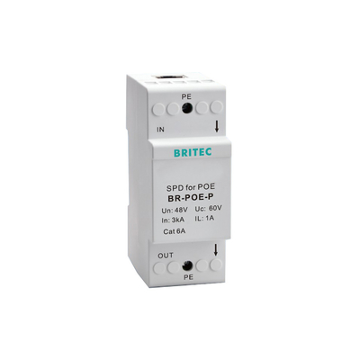 BR-POE-P Signal Surge Arrestor poe ethernet China data surge protector cat 6 48v perangkat perlindungan surge ethernet