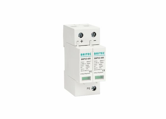 600VDC 8/20μS Solar DC Power Surge Protection Device Untuk Instalasi PV Kelas II