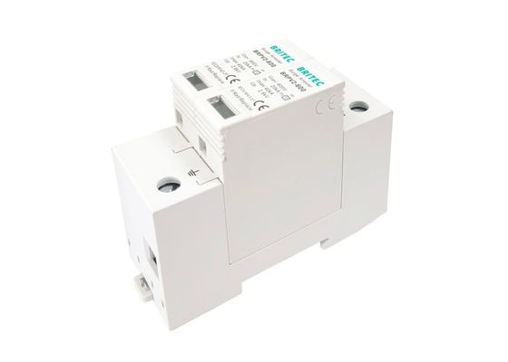 Solar Spd Pv 600V Dc Surge Protection Device Din Rail Dipasang Dengan Kontak Jauh