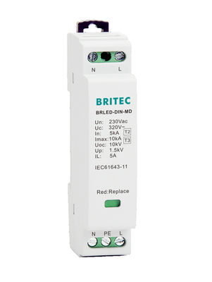 BRLED DIN Surge Protectors Untuk LED China Led Surge Protection Device Factory