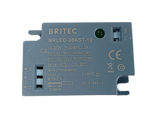 BRLED-08AST-10 Perangkat Pelindung Lonjakan Arus untuk Pencahayaan 10kA Lampu Jalan LED PELINDUNG ELEKTROSTATIK SISTEM PENCAHAYAAN LED Lampu Jalan LED